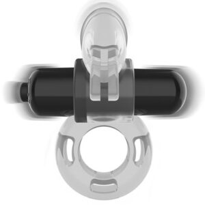 Fry Transparent Vibrating Ring Penisrengas vibraattorilla