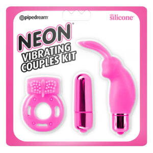 Pipedream Neon Vibrating Kit Pink Paketti pareille