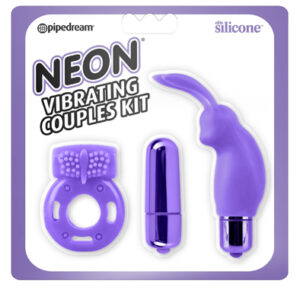 Pipedream Neon Vibrating Kit Purple Paketti pareille
