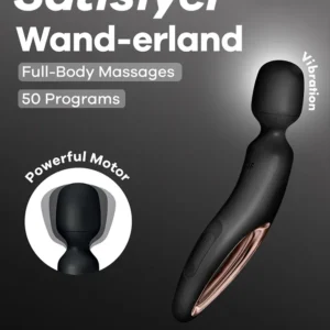 Satisfyer Wand-Erland Black/Rosegold Magic wand/hieronta sauva