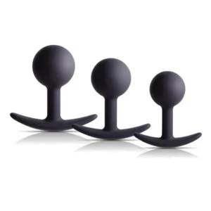 Silicone Anal Kit With Weighted Ball Anaalitappi setti