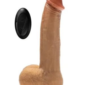 Silicone Dr. Phillips Thrusting Dildo 21,6 cm Värisevä dildo