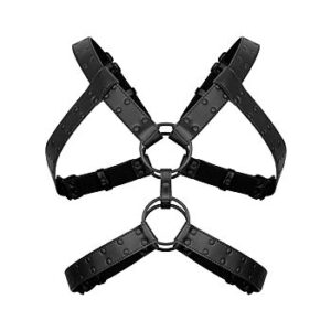 Bedroom Fantasies Rocco - Vartalovaljaat, tyylikkäät, säädettävät, vegaaninen keinonahka, musta