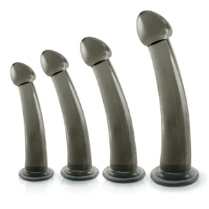 Black Axinite 4 in 1 Anal Plug Kit Set Anaalitappi setti