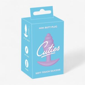 Cuties Aloittelijan Mini Anaalitappi – Kierteinen Silikoni 7,5 cm (Purppura)