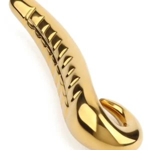Devil's Tongue Dildo Gold 18 cm Teräsdildo
