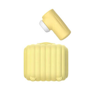 KOVIDA - Imevä klitoriskiihotin desinfioivalla kotelolla, keltainen