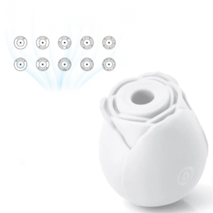 RUUSU VIBRAATTORI DARK GLOW - Valkoinen