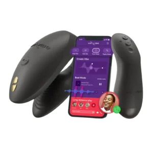 We-Vibe Chorus Pro Black Sovelluksella ohjattava parivibraattori