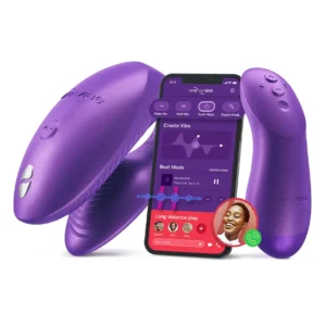 We-Vibe Chorus Pro Cosmic Purple Sovelluksella ohjattava parivibraattori