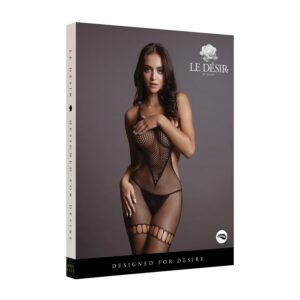 Le Desir Kissapuku S-LV-Contour Verkkokissapuku (Bodystocking), Avoin Haaroista – One Size S–L