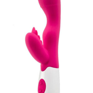 Rabbit Vibrator USB-Rechargeable Pink 20 cm Jänisvibraattori