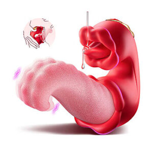 SOHIMI Double Tongue - Vagina- ja klitorisstimulaattori, lonkero, medusa, kieli, silikoninen, kiihottava, pyörivä