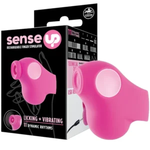 Thumping Rechargeable Finger Vibrator Pink Sormivibraattori