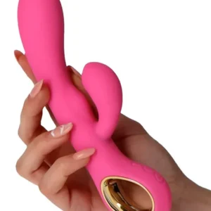 Vibrator Rabbit Handy G-Double Touch Grip Pink Jänisvibraattori