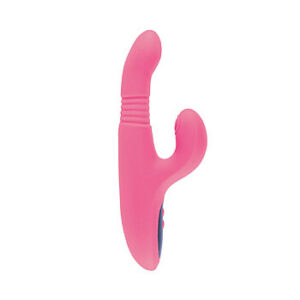 Nanma Twice the Joy - Vibraattori klitoriskiihottimella, edestakainen liike, naputtava, silikoninen, voimakasmoottorinen, tehokas, kokeneemmille, sileäpintainen