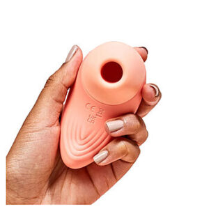 Ona Bouche Bee - Imevä klitoriskiihotin, värinällä, matkalukituksella, 2 in 1, silikoninen, persikka