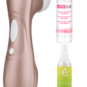 Satisfyer Pro 2 NG + Rengöring + Orgasm gel Pakettitarjous
