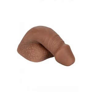 Packer Gear - Silikoninen packing penis, pehmeä, hyväntuntuinen, aito, kestävä, ruskea